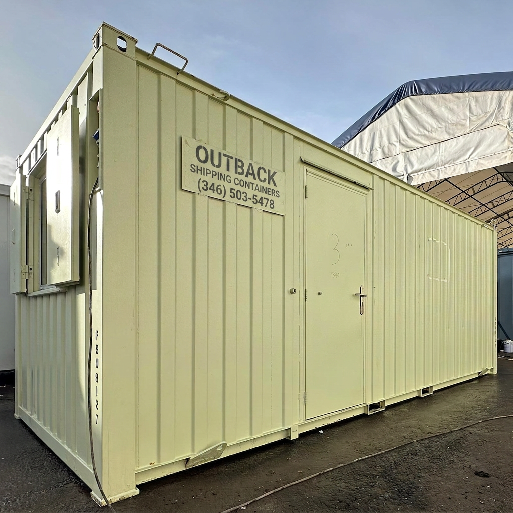 21x8ft - Office & Storage Unit 50/50 Split - Cabin / Container Store - Portable Anti-Vandal Building - Image 2