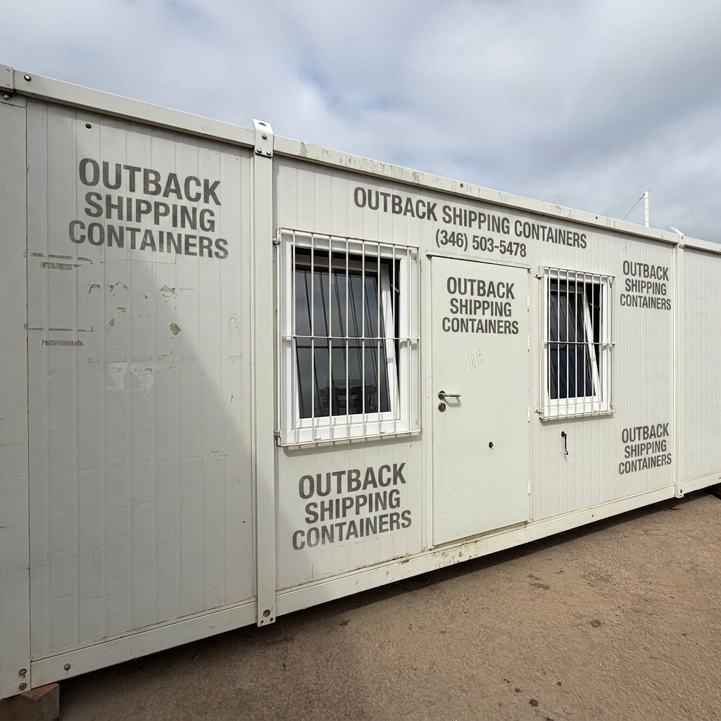 20x7.5ft - Office / Canteen - Building Site Accommodation - Portable Anti-Vandal Cabin