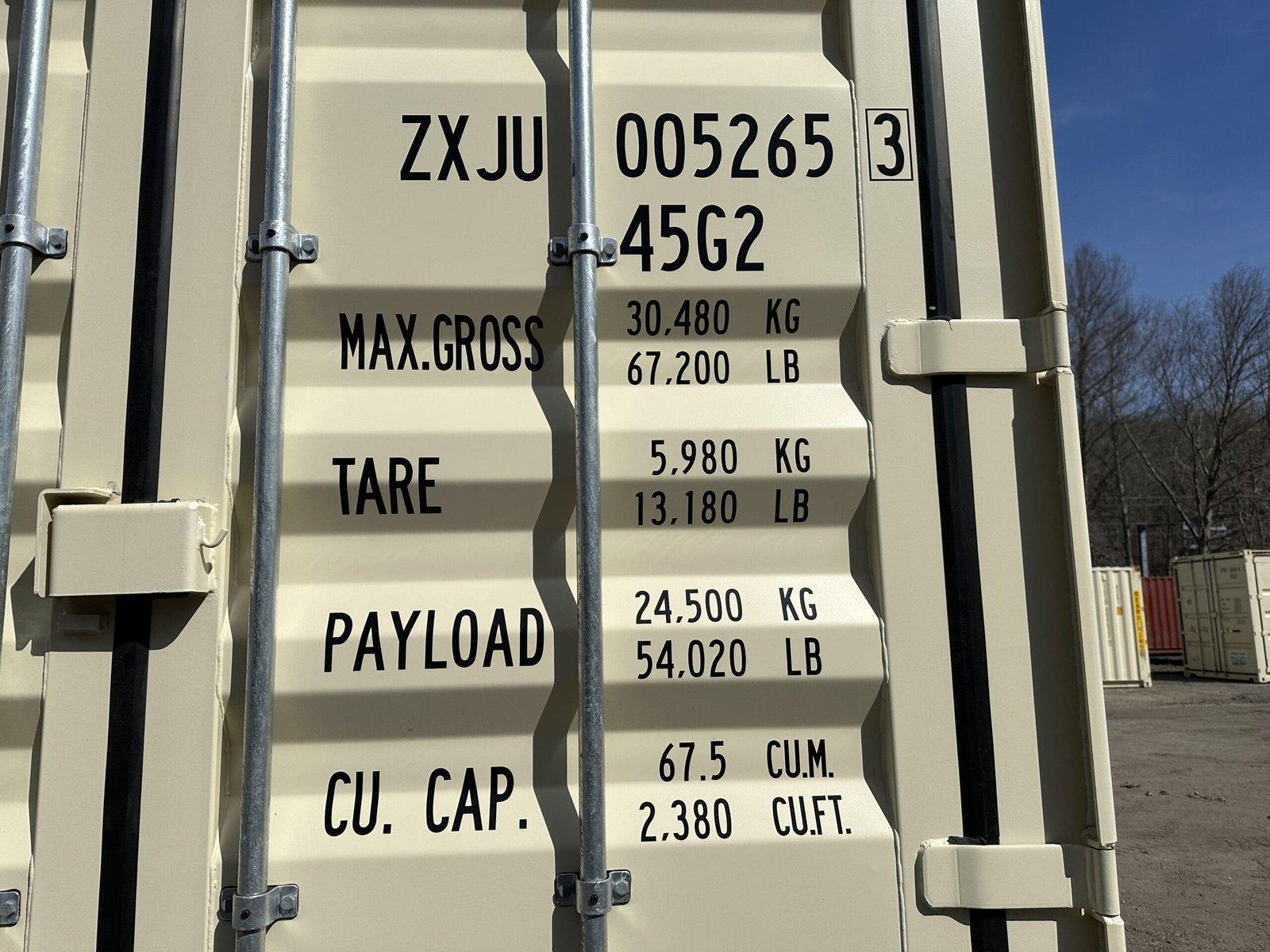 40ft New High Cube Shipping Container - Wind & Watertight - Unit ZXJU005265-3 - Image 5
