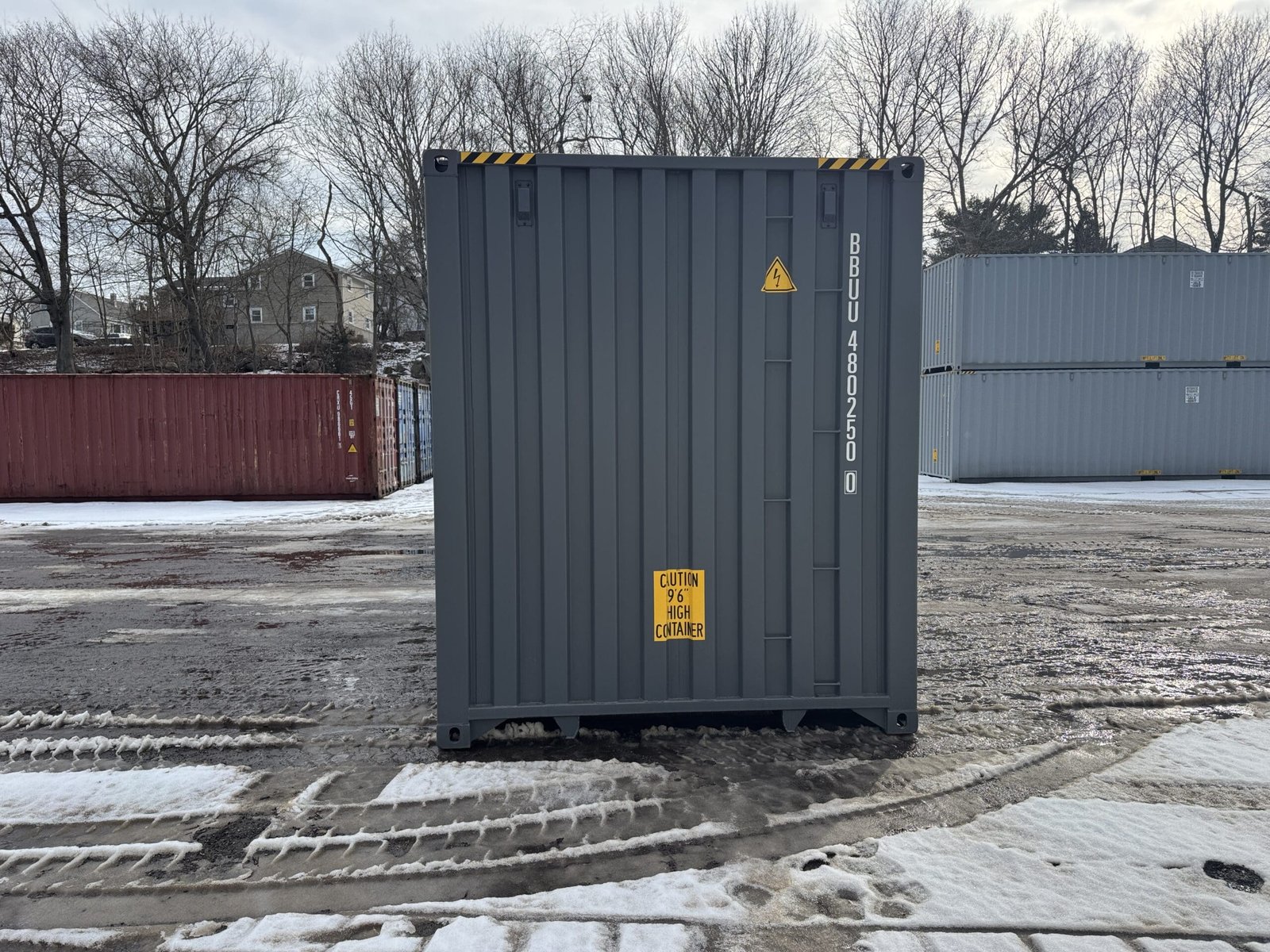 40ft New High Cube Shipping Container - Wind & Watertight - Gray - Unit BBUU480250-0 - Image 11