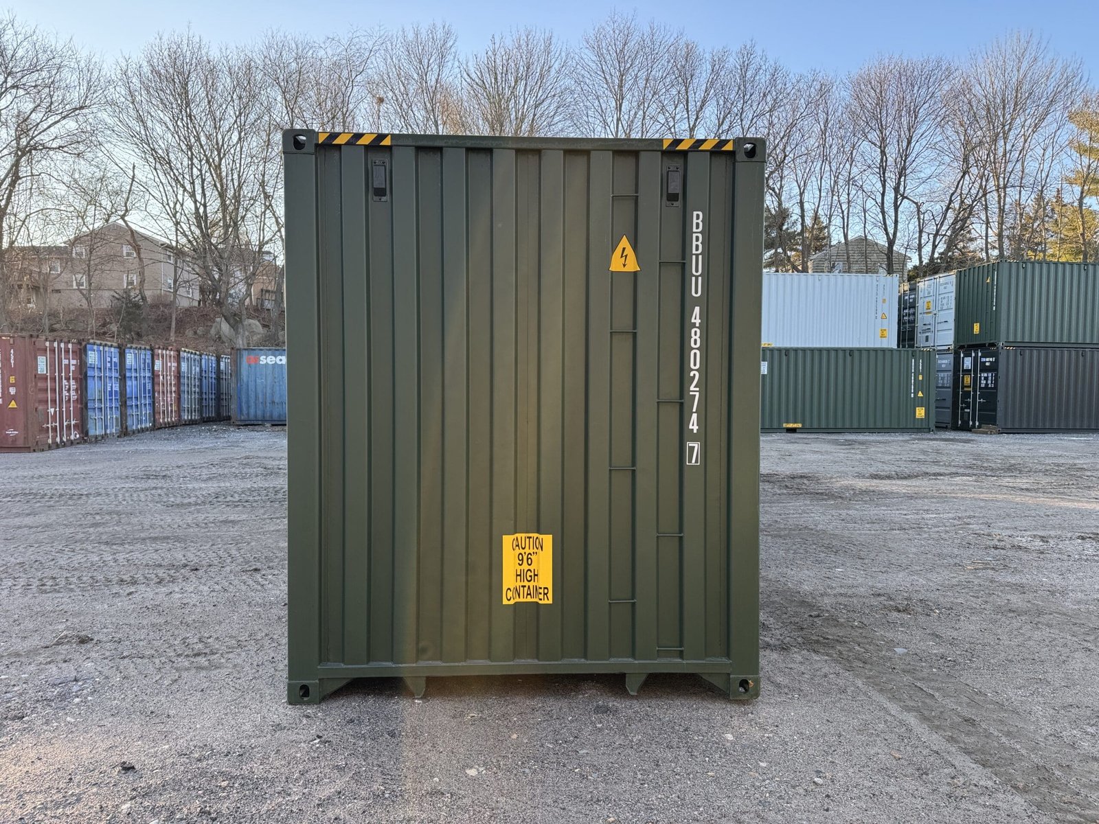 40ft New High Cube Shipping Container - Wind & Watertight - Green - Unit BBUU480274-7 - Image 10