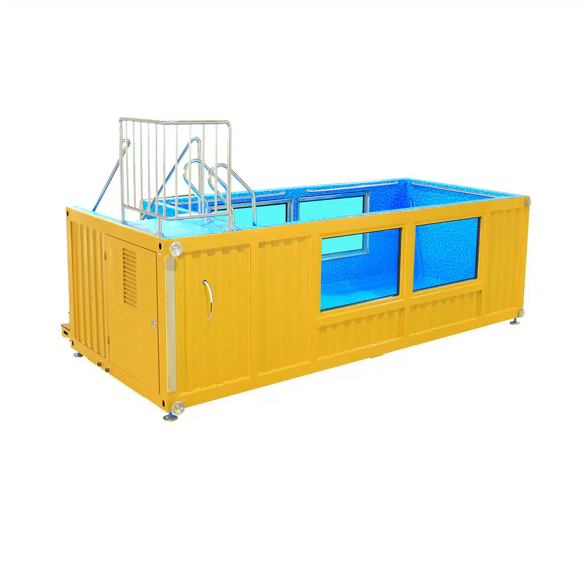 20ft Luxury Container Swimming Pool with Glass Viewing Panel - Image 9