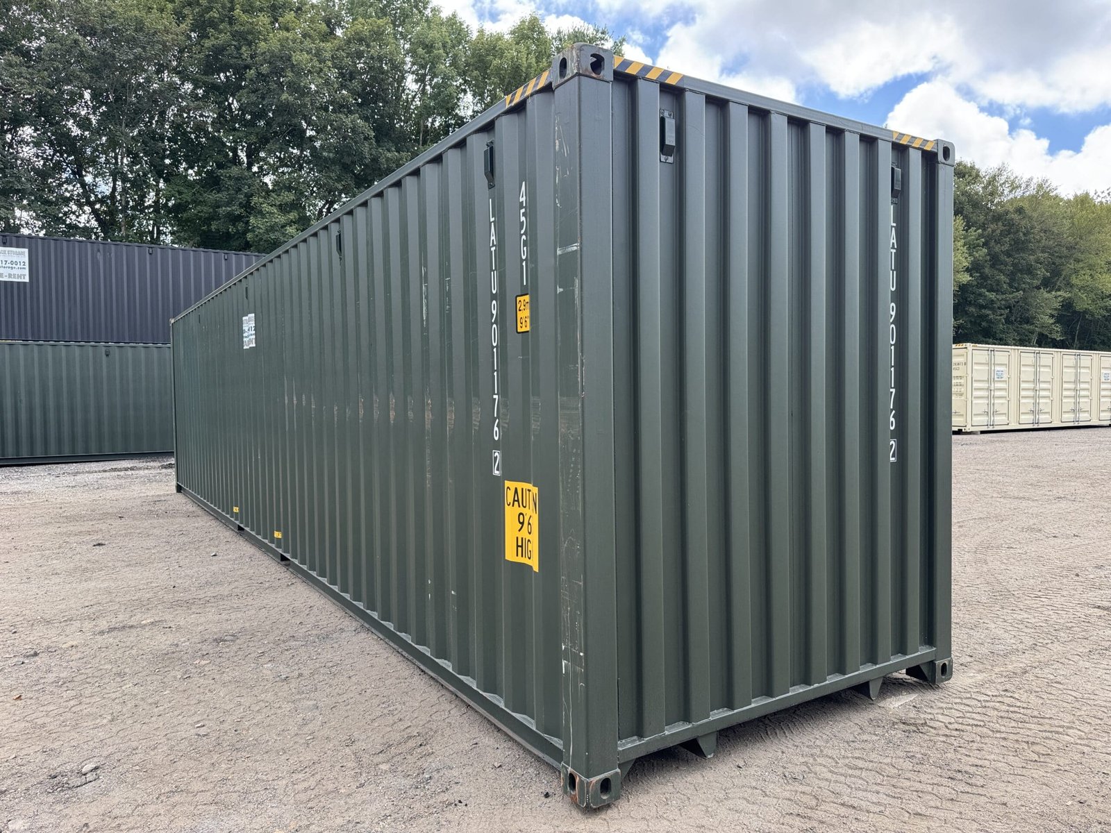 40ft New High Cube Shipping Container - Wind & Watertight - Green - Unit LATU901176-2 - Image 11