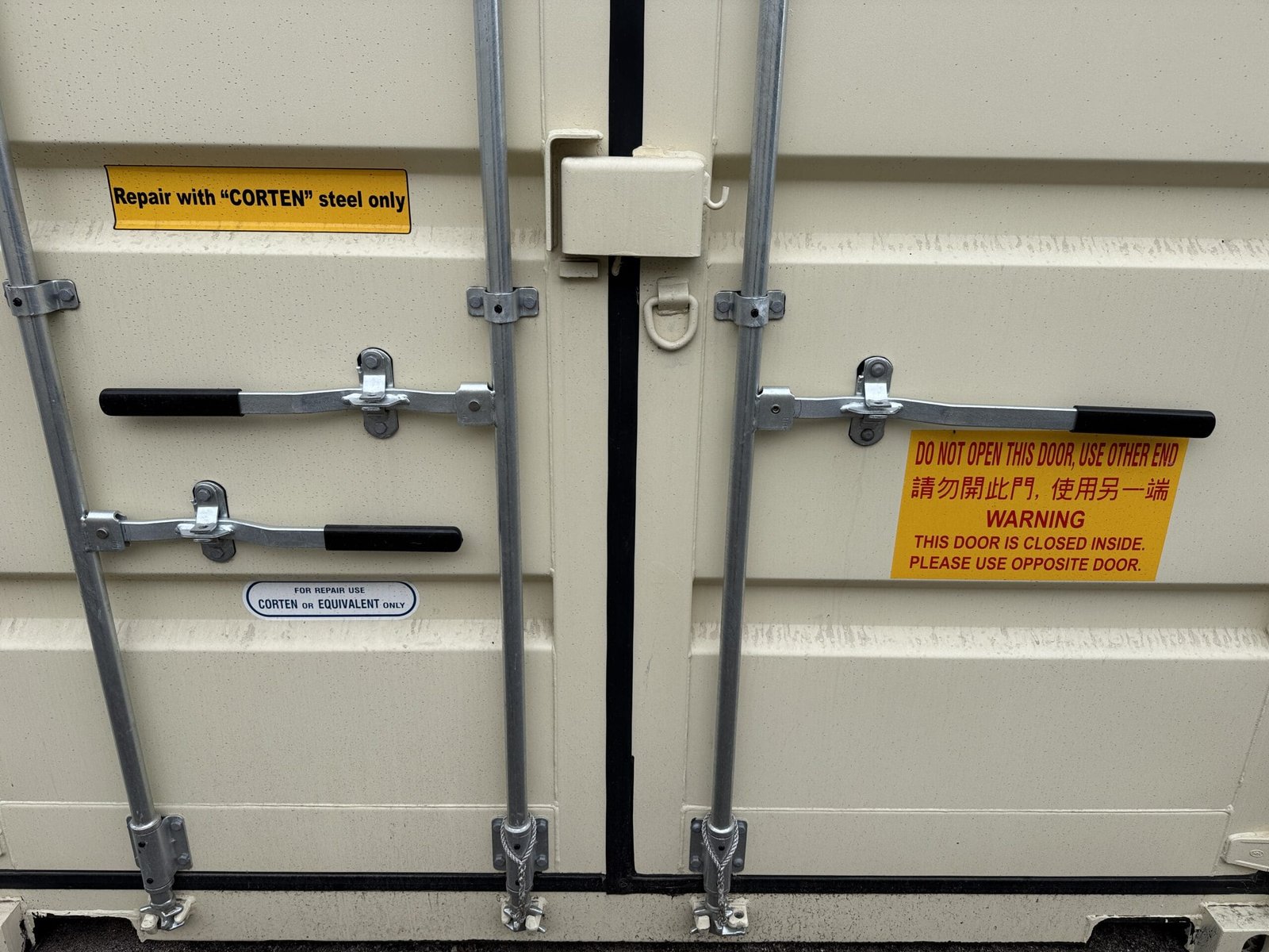 20ft New Shipping Container - Wind & Watertight - Beige - Unit BSLU241108-6 - Image 11