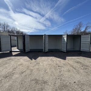 40ft New High Cube Shipping Container - Wind & Watertight - Dk Gray - Unit EPQU644763-0
