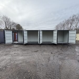40ft New High Cube Shipping Container - Wind & Watertight - Dk Gray - Unit YLEU252267-1