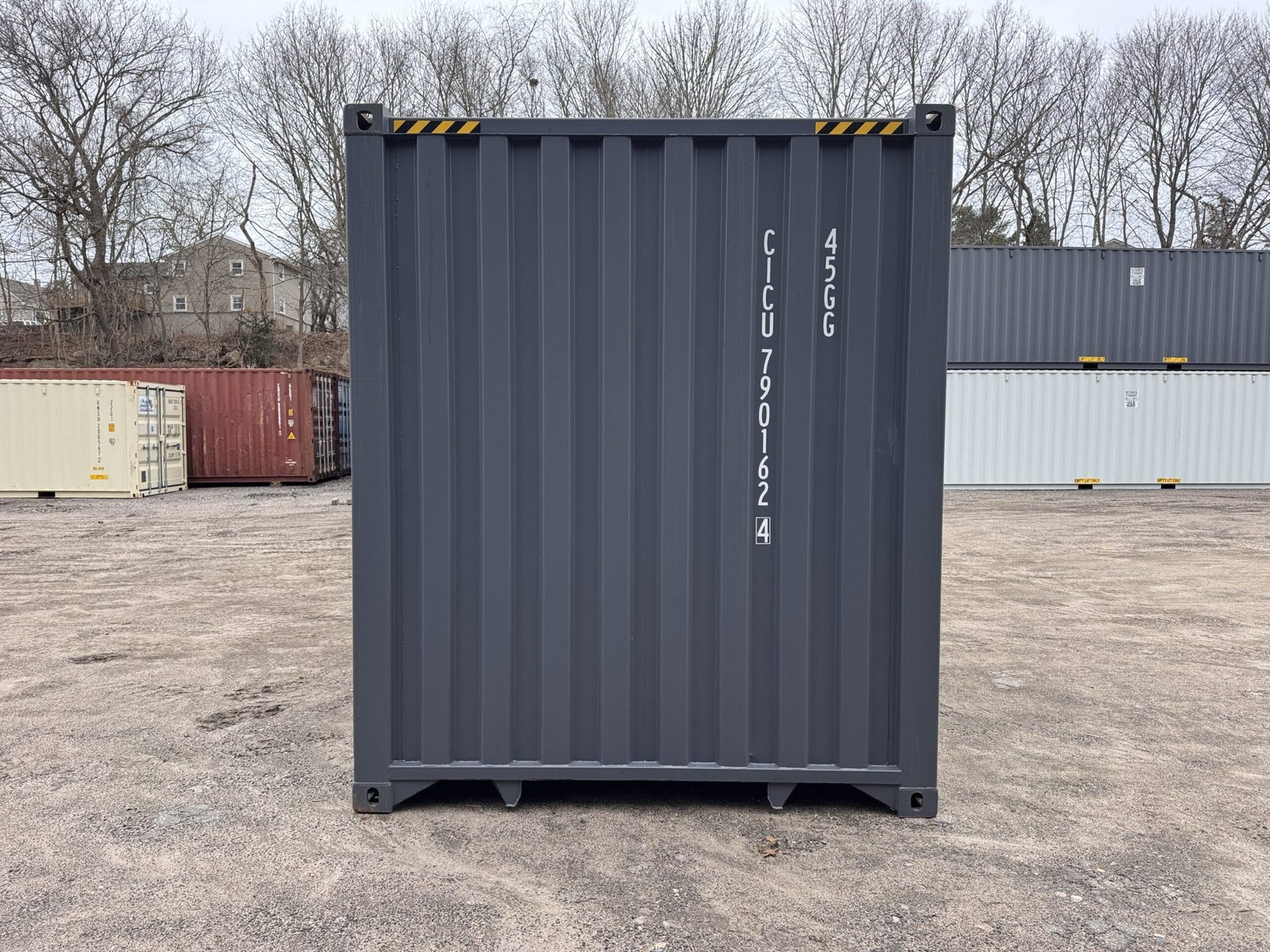 40ft New High Cube Shipping Container - Wind & Watertight - Dk Gray - Unit CICU790162-4 - Image 10