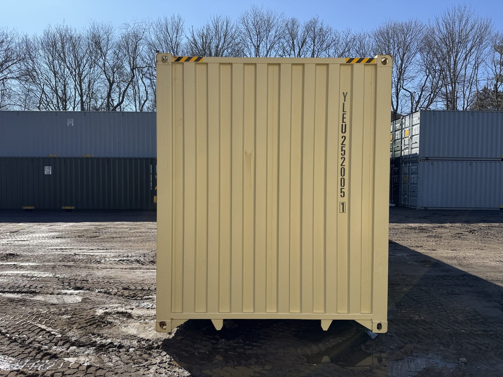 40ft New High Cube Shipping Container - Wind & Watertight - Beige - Unit YLEU252005-1 - Image 11