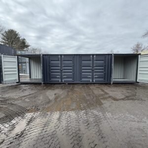 40ft New High Cube Shipping Container - Wind & Watertight - Dk Gray - Unit YLEU252563-9