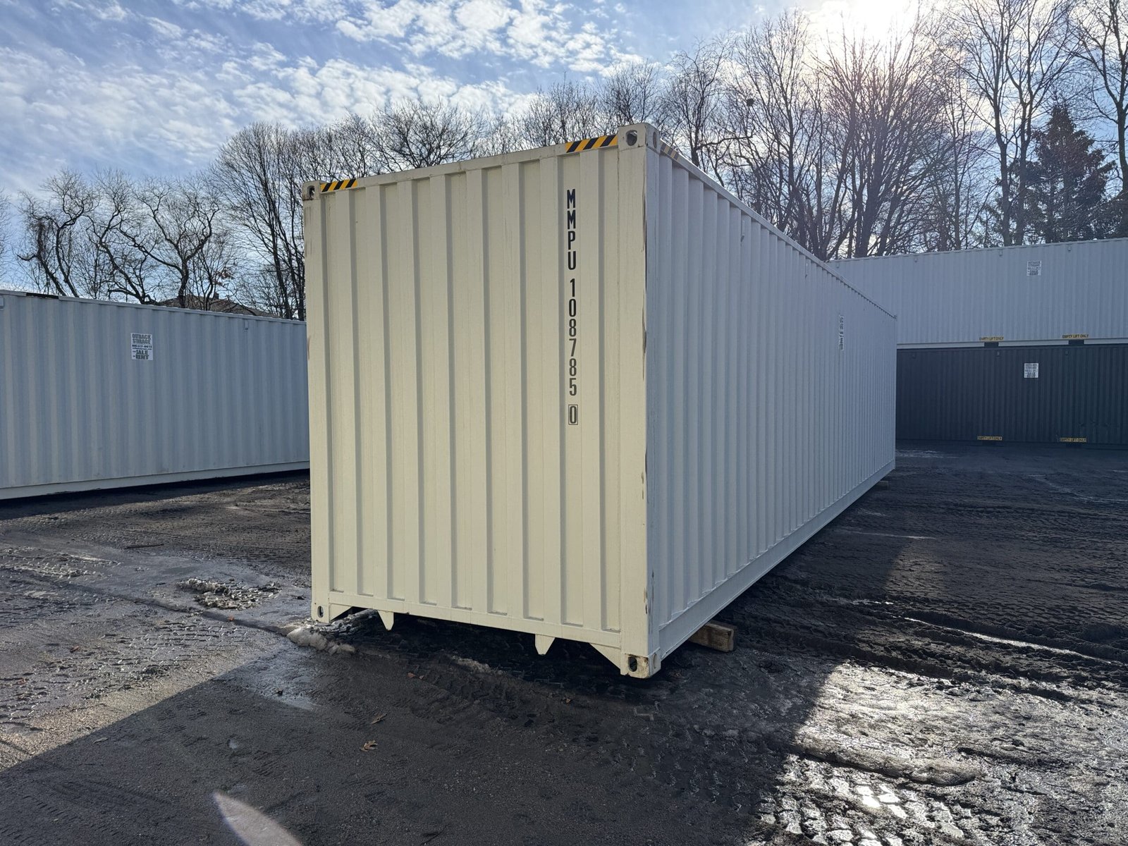 40ft New High Cube Shipping Container - Wind & Watertight - Lt Gray - Unit MMPU108785-0 - Image 12