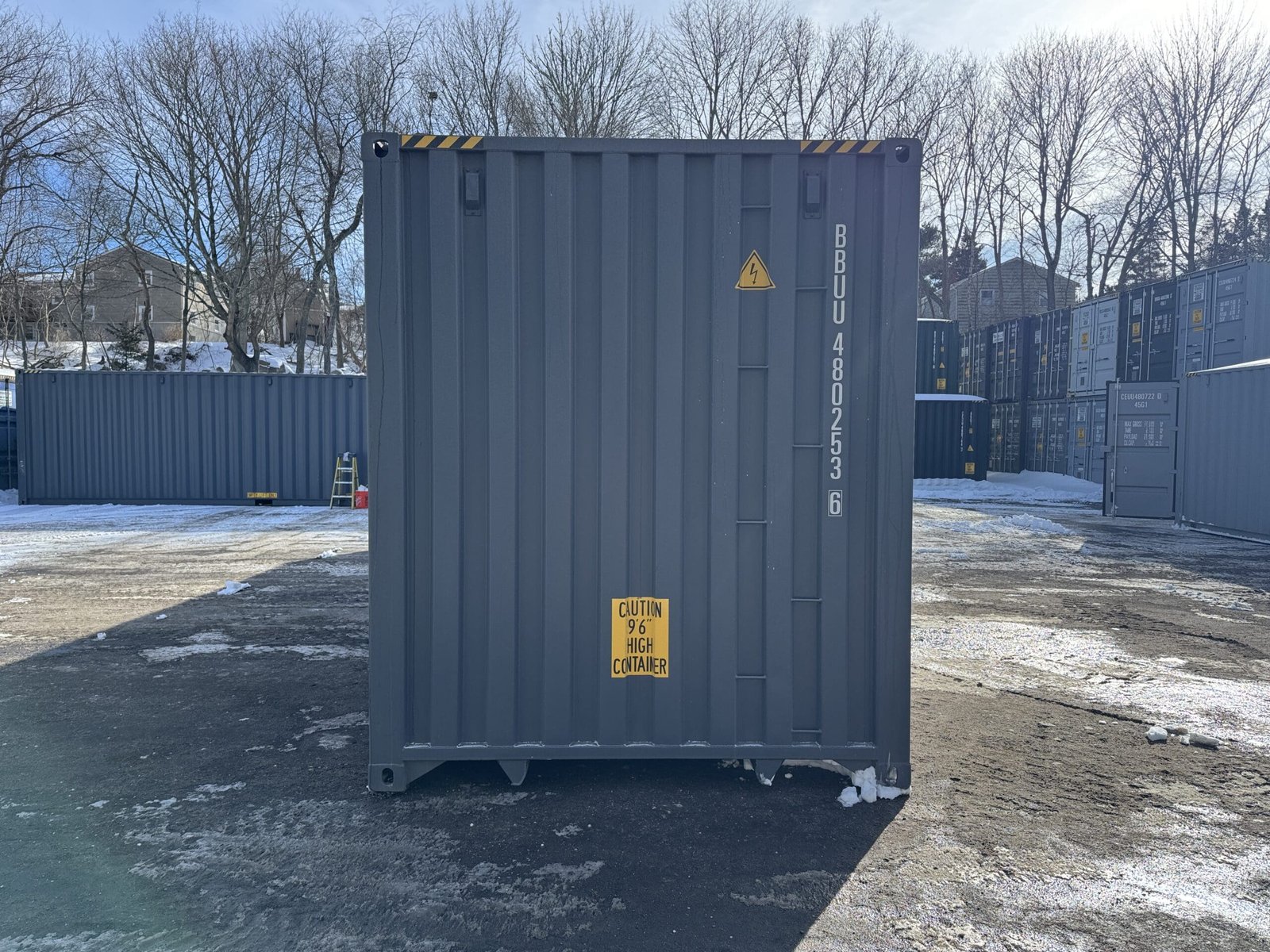 40ft New High Cube Shipping Container - Wind & Watertight - Gray - Unit BBUU480253-6 - Image 11