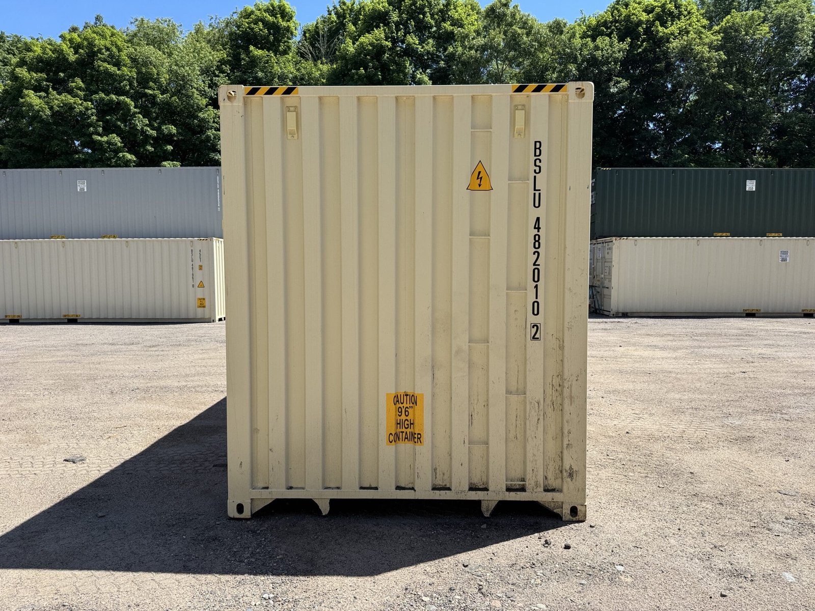 40ft New High Cube Shipping Container - Wind & Watertight - Beige - Unit BSLU482010-2 - Image 11