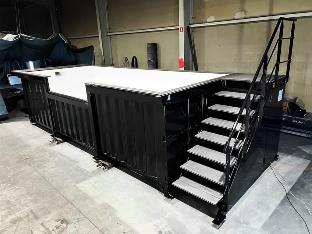 20ft Shipping Container Swimming Pool with Convenient Side Staircase - Image 4