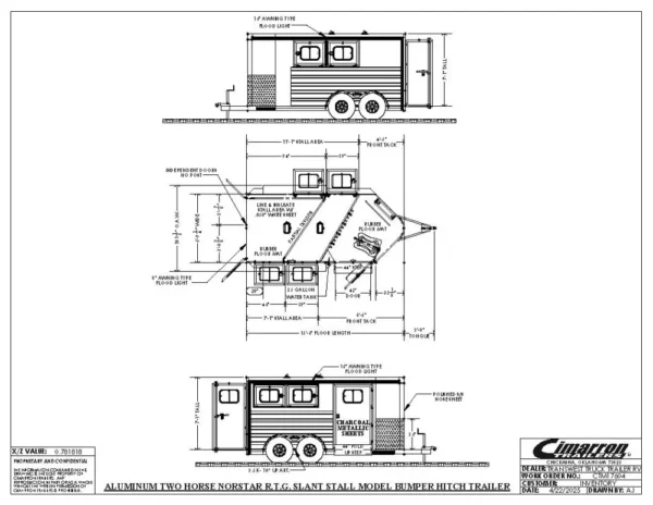 e1b4b582f1312950.webp 2026 Cimarron Norstar 2HBP Horse Trailer