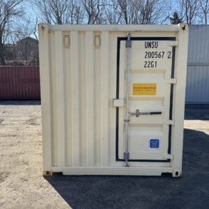 20ft Used Shipping Container - Wind & Watertight - Beige - Unit UNSU200567-2