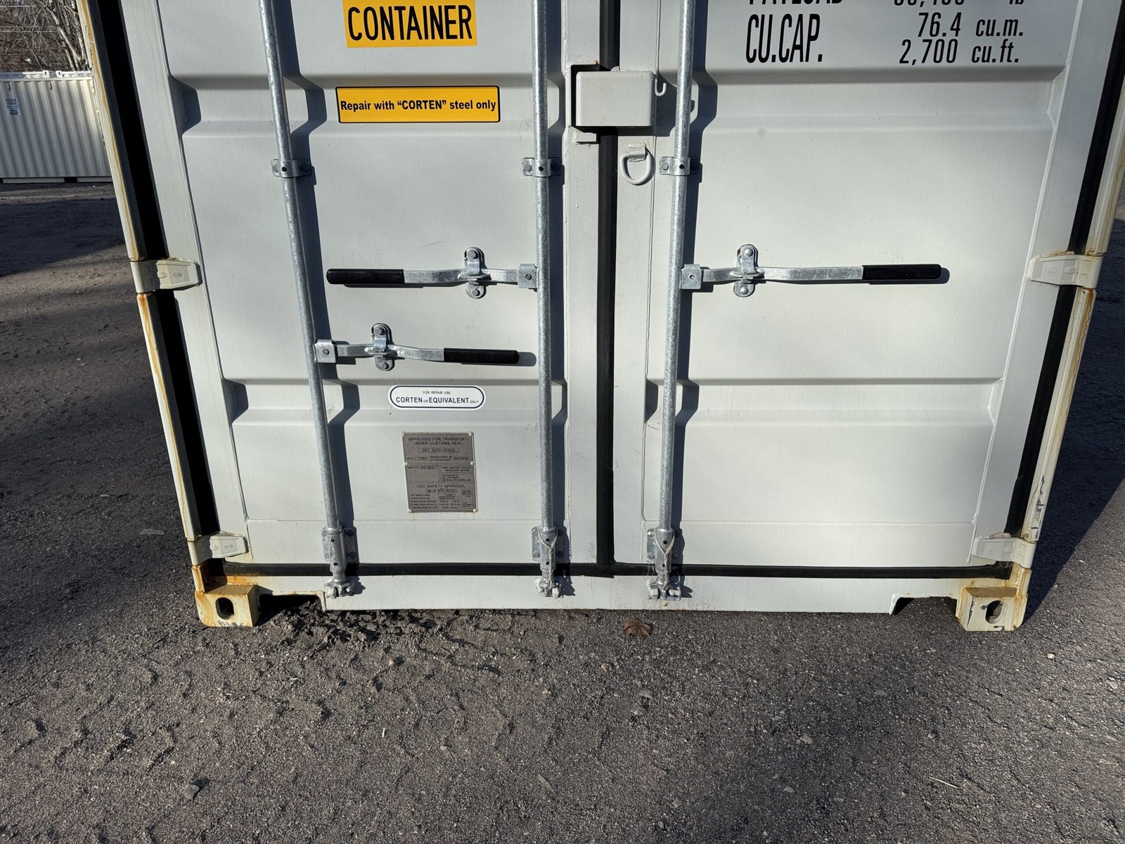 40ft New High Cube Shipping Container - Wind & Watertight - Gray - Unit DSZU480557-3 - Image 6