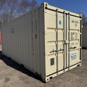 20ft New Shipping Container - Wind & Watertight - Beige - Unit HPXU100359-6