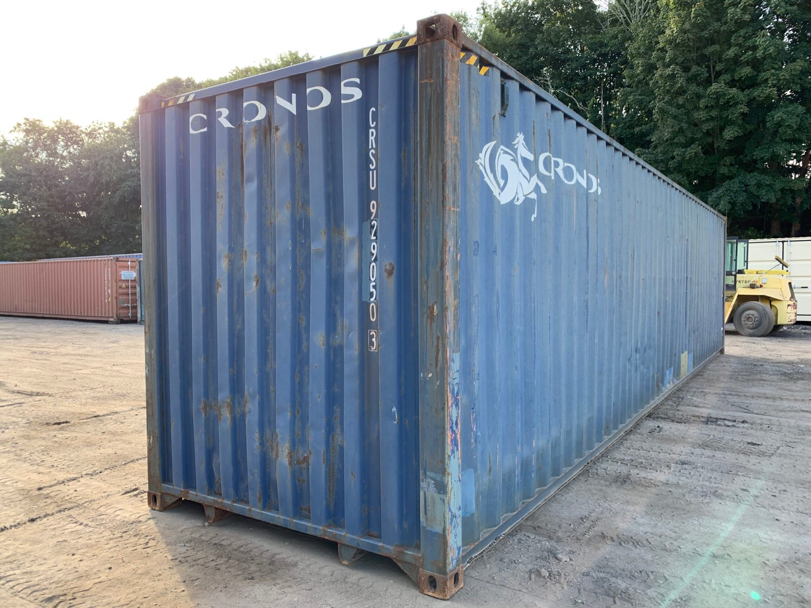 40ft As-Is High Cube Shipping Container - Wind & Watertight - Blue - Image 9