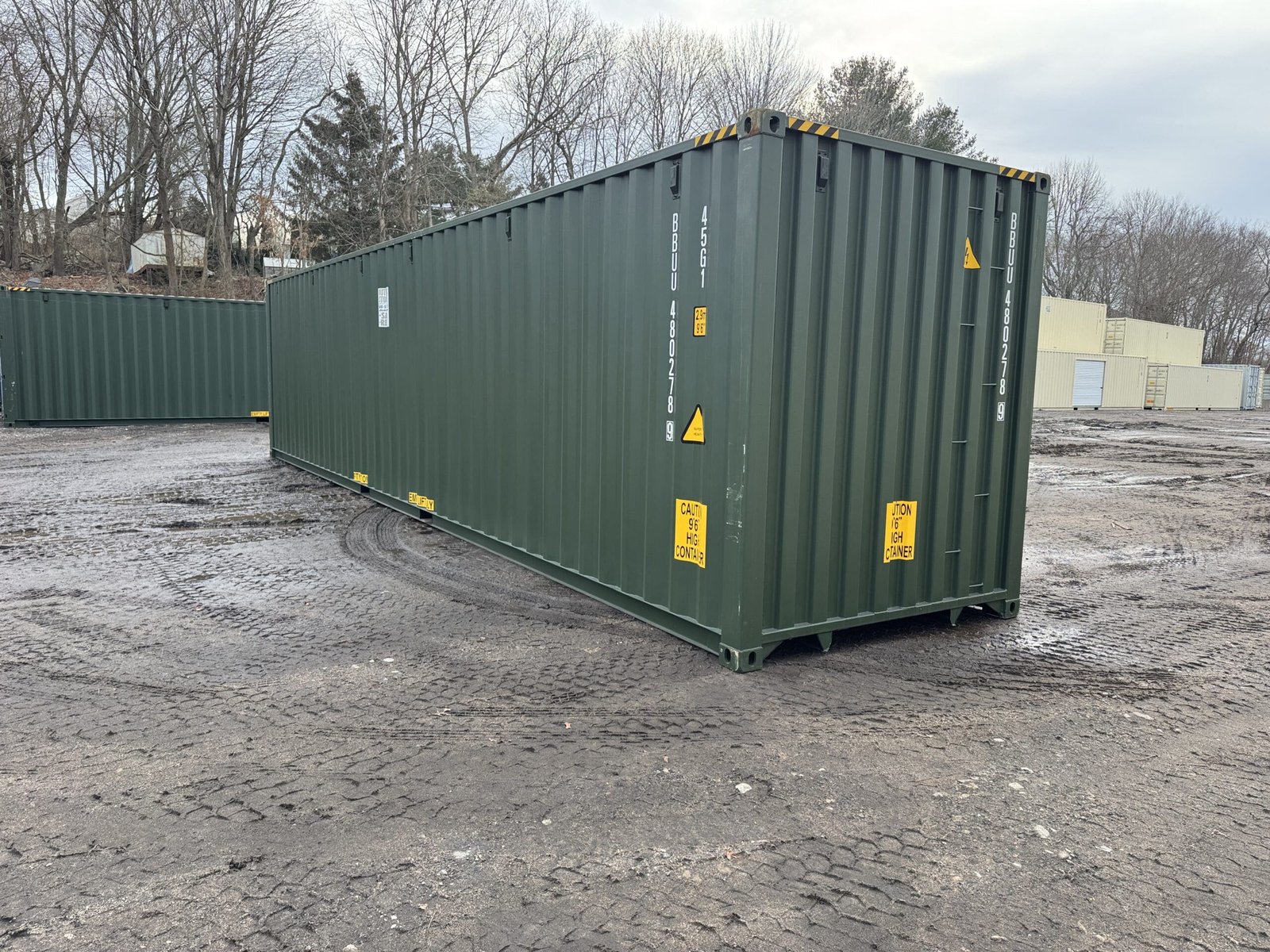 40ft New High Cube Shipping Container - Wind & Watertight - Green - Unit BBUU480278-9 - Image 10