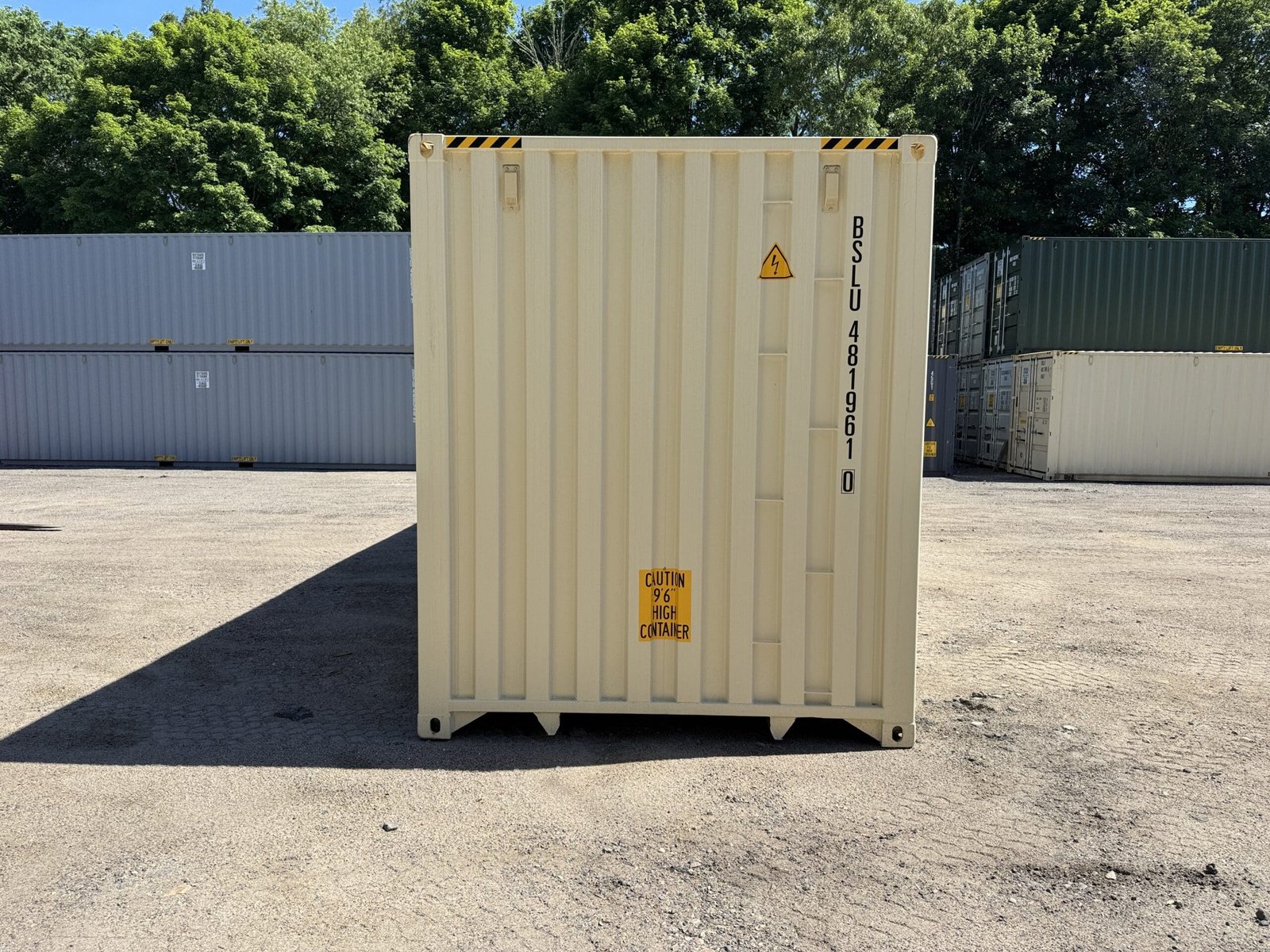 40ft New High Cube Shipping Container - Wind & Watertight - Beige - Unit BSLU481961-0 - Image 11