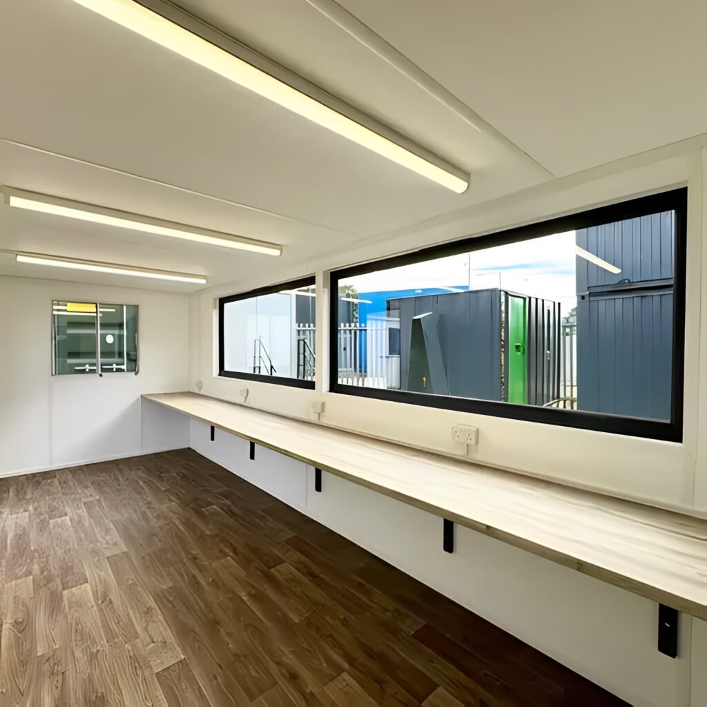 21ft x 8ft Custom Cabin Office / Canteen | Picture Windows | Portable Building - Image 11
