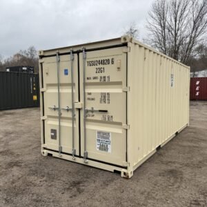 20ft New Shipping Container  -  Wind & Watertight  -  Beige  -  Unit TGSU234710-8