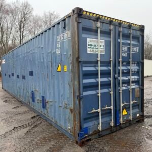 40ft Used High Cube Shipping Container - Wind & Watertight - Blue - Unit GESU621203-8