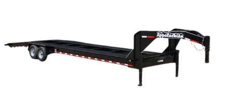 gooseneck-two-car-hauler-1.webp OPEN CENTER GOOSENECK TWO CAR HAULER TRAILER Professional Series - GVWR 15,000 lb.