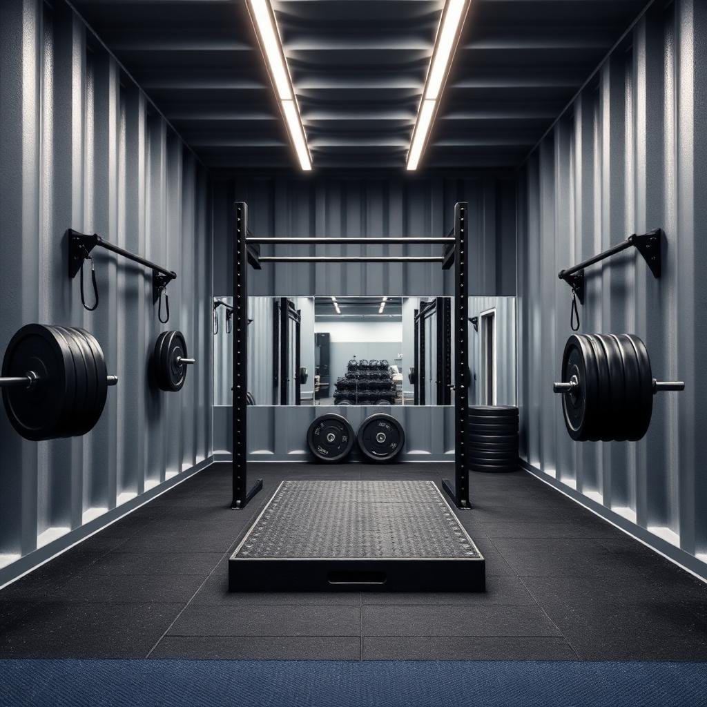 40x16ft - CUSTOM - Shipping Container Conversion - GYM - Portable Space - No 1004 - Image 6