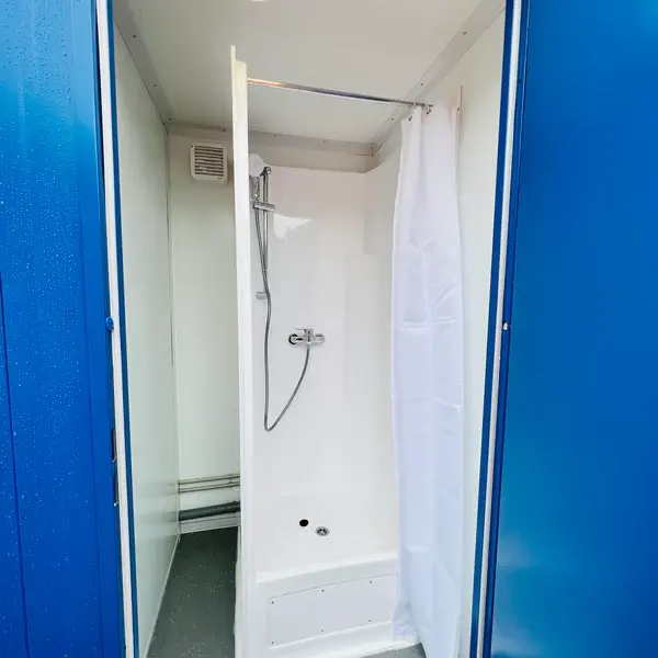 NEW 1 Toilet & 1 Shower Block | 8×5 Ft | Portable Containex Unit | Blue