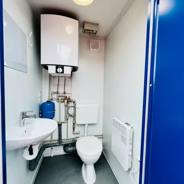 NEW 1 Toilet & 1 Shower Block | 8×5 Ft | Portable Containex Unit | Blue