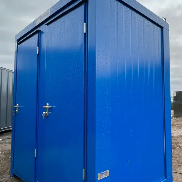 NEW 1 Toilet & 1 Shower Block | 8×5 Ft | Portable Containex Unit | Blue