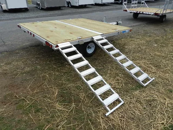 Cargo Pro 8 x 9 Aluminum (2) Place ATV Trailer - Aluminum Ramps