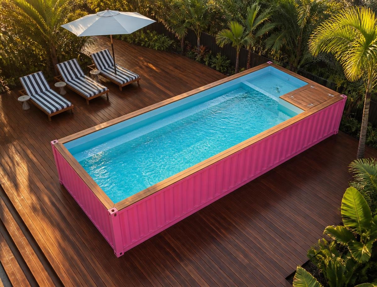 Pink 30 FT Container Pool