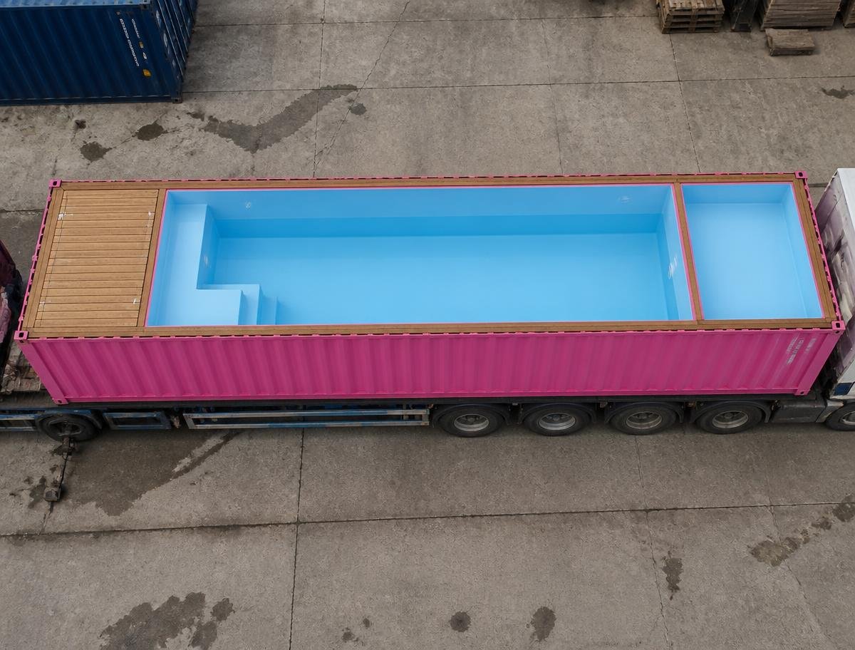 Pink 30 FT Container Pool - Image 4