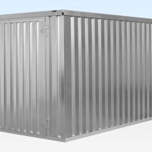 4m x 2.1m Flat Pack Container Store - Galvanised