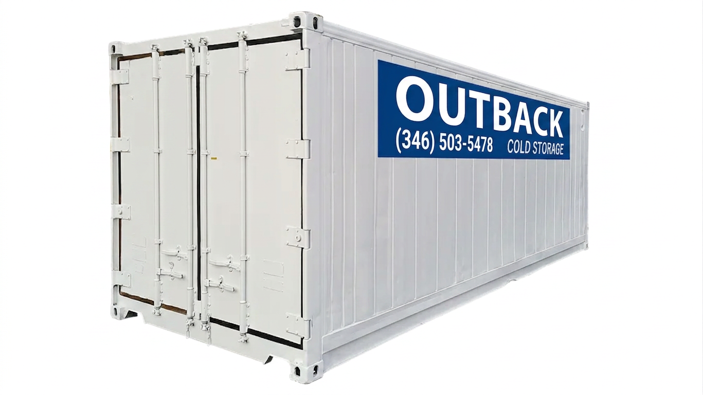 Single-Phase 20ft Refurbished Refrigerated Container Medium Temp