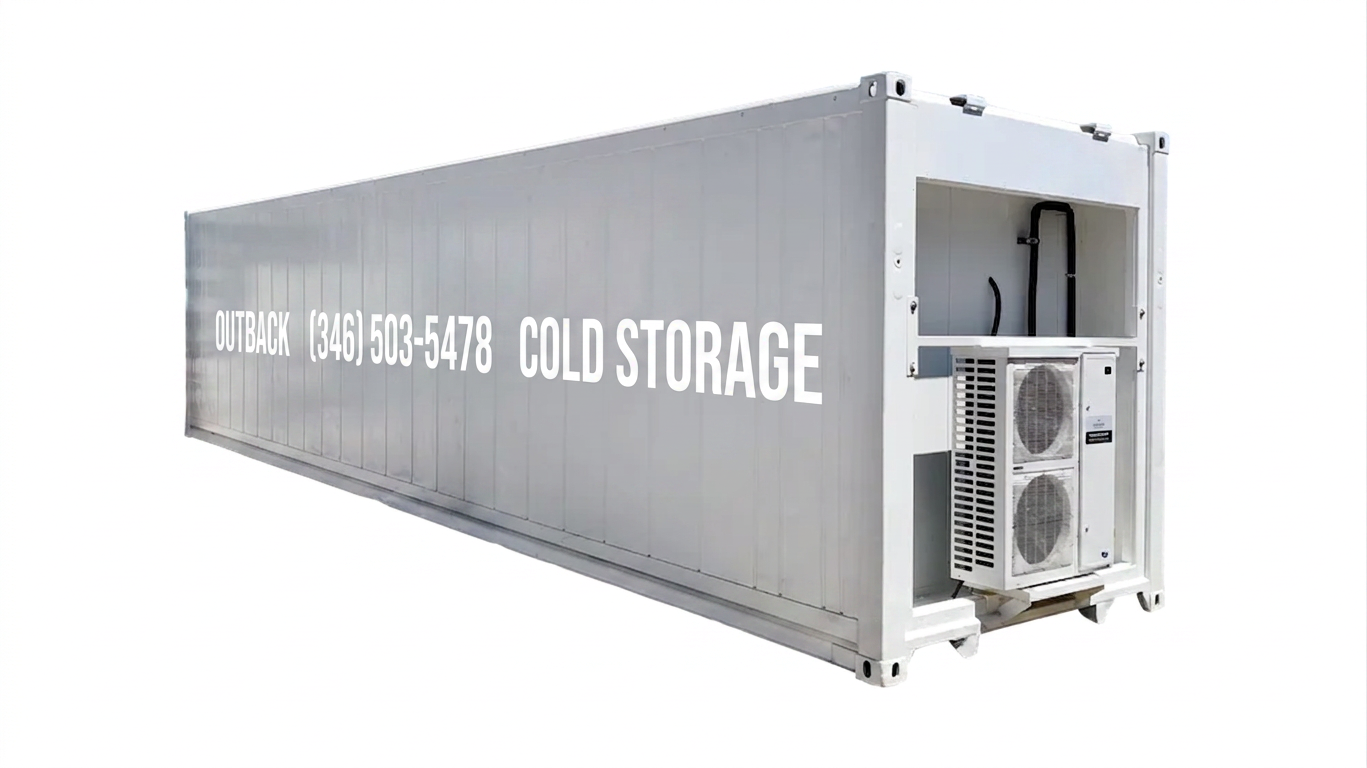 Single-Phase 40ft Refurbished Refrigerated Container Low Temp