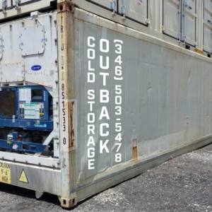 Working 40ft Refrigerated High Cube Reefer Container 2010 Carrier Thinline Used