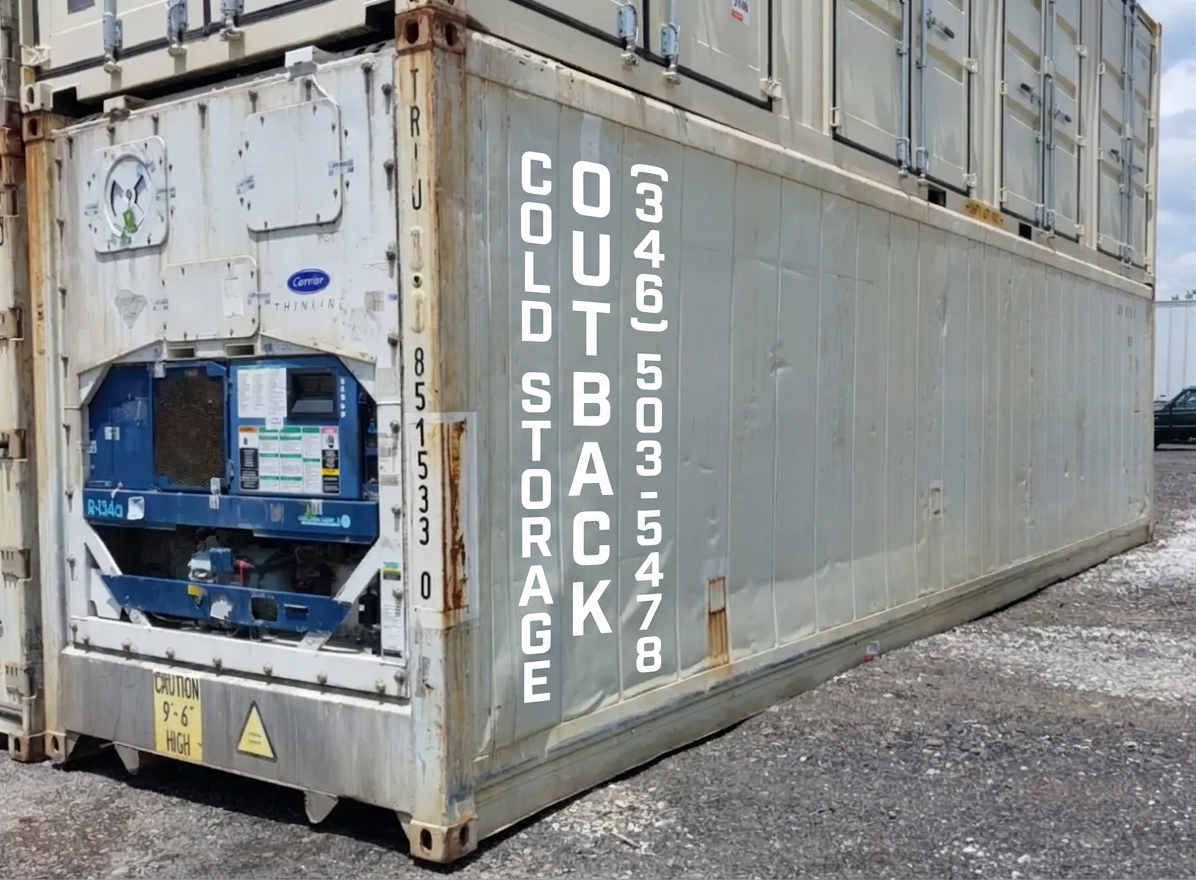Working 40ft Refrigerated High Cube Reefer Container 2010 Carrier Thinline Used
