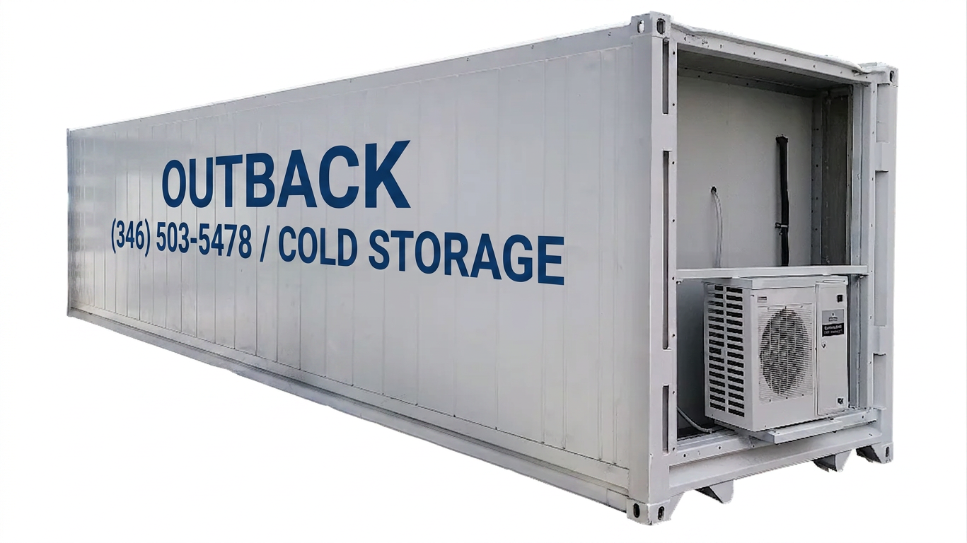 Single-Phase 40ft Refurbished Refrigerated Container Medium Temp