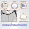 Unisex Mobile Person Portable Toilet Cabin Outdoor Single Restroom w/ Sink &Vent