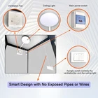Unisex Mobile Person Portable Toilet Cabin Outdoor Single Restroom w/ Sink &Vent