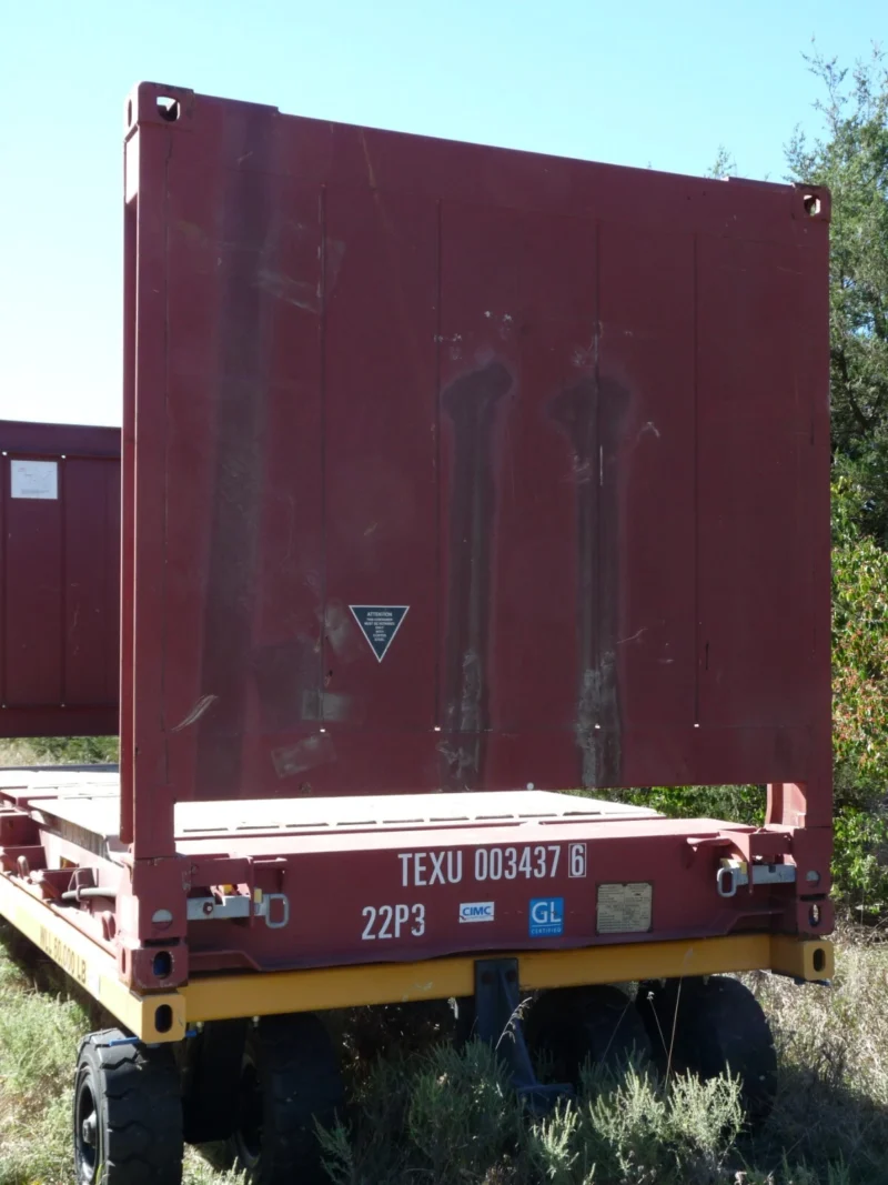 20FT Flat Rack Shipping Container - One Trip (Like New) - Image 2