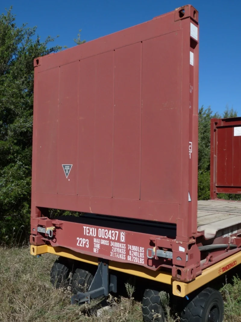 20FT Flat Rack Shipping Container - One Trip (Like New) - Image 9