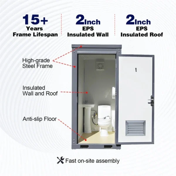 s-l1600-2-2.webp Bastone Portable Restroom w/ Sink, Flush Toilet & Vent Fan for Outdoor Use