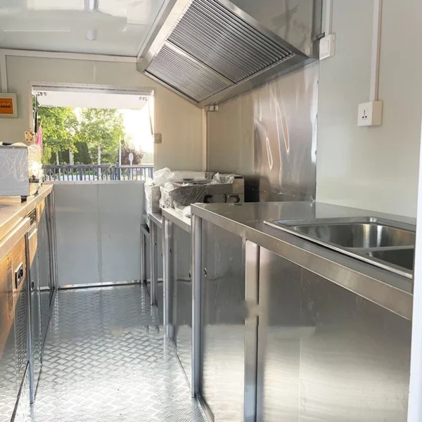 Commercial Food Van Concession Street Mobile Food Truck Cart Fast Food Trailer