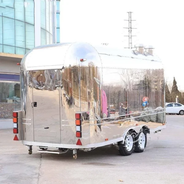 Outdoor food Car Trailer Push Truck for Restaurants for Ice Cream