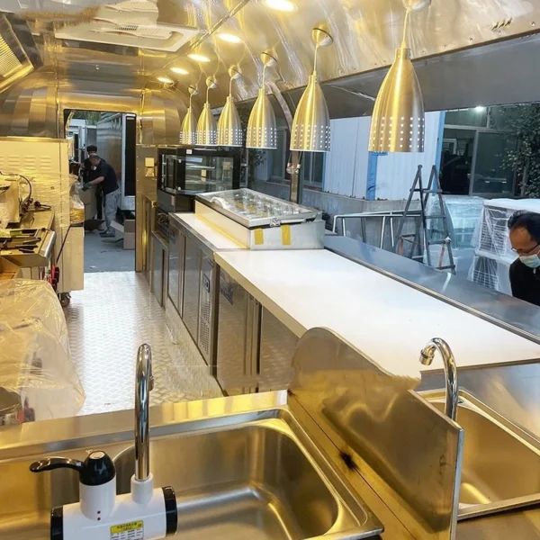 Outdoor food Car Trailer Push Truck for Restaurants for Ice Cream