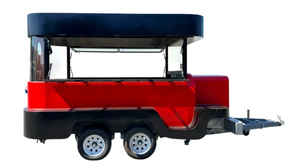 150" Vendor Trailer Mobile Concession Food Vending Cart Red Truck Head Trailer